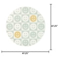 thumbnail image 5 of Mainstays Checkered Happy Face Youth Indoor Rug, 4x4, 5 of 6