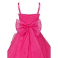 thumbnail image 6 of iiniim Kids Girls Spaghetti Straps Rhinestone Bodice Bowknot Back Ruffle Hem Dress Wedding Flower Girl Dress, 6 of 7