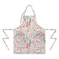thumbnail image 2 of Pioneer Flower Floral Print Pattern Apron-Garden Aprons for Women with Pockets-Cotton Linen Waterproof Kitchen Cooking Gardening Aprons Adjustable for Kitchen,Cooking,BBQ and Salon 33x27 Inch, 2 of 7