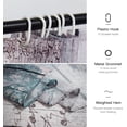 thumbnail image 6 of Nautical Anchor Shower Curtains for Bathroom Beach Coastal Shower Curtain Rustic Wooden Nautical Bathroom Decor Polyester Fabric-72''''x72'''', 6 of 6