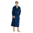 VULCANODON Mens Robe with Hood, Fleece Bathrobe Plush Robes for Men
