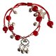 thumbnail image 2 of Pulseras para mujer, regalos para mujer, pulsera de campanas de cuerda roja doble tejida a mano con tarjeta Fus de estilo chino, pulsera de regalo., 2 of 4