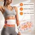 thumbnail image 5 of EMS Abdominal Massager Belt, Cordless Abdomen Muscle Stimulator with 3 Heat & 6 Massage Modes, Portable Slimming Body Shaping Massage Belt, Heated Belly Massager for Waist Abdomen Back Legs, White, 5 of 12