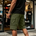 thumbnail image 5 of Cargo Shorts for Men Relaxed Fit Wide Leg Classic Work Shorts Outdoor Bike Travel Workout Hiking Short Summer Clothes, 2XL, 5 of 9