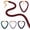 Burgundy Serpent, variant on Serpent Statement Necklace Snake Print Choker for Women & Men