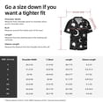 thumbnail image 5 of Kdxio Men's Hawaiian Shirt for Men Short Sleeve Shirt Crescent and Stars Summer Casual Holiday Beach Button Down T-Shirts, 5 of 7