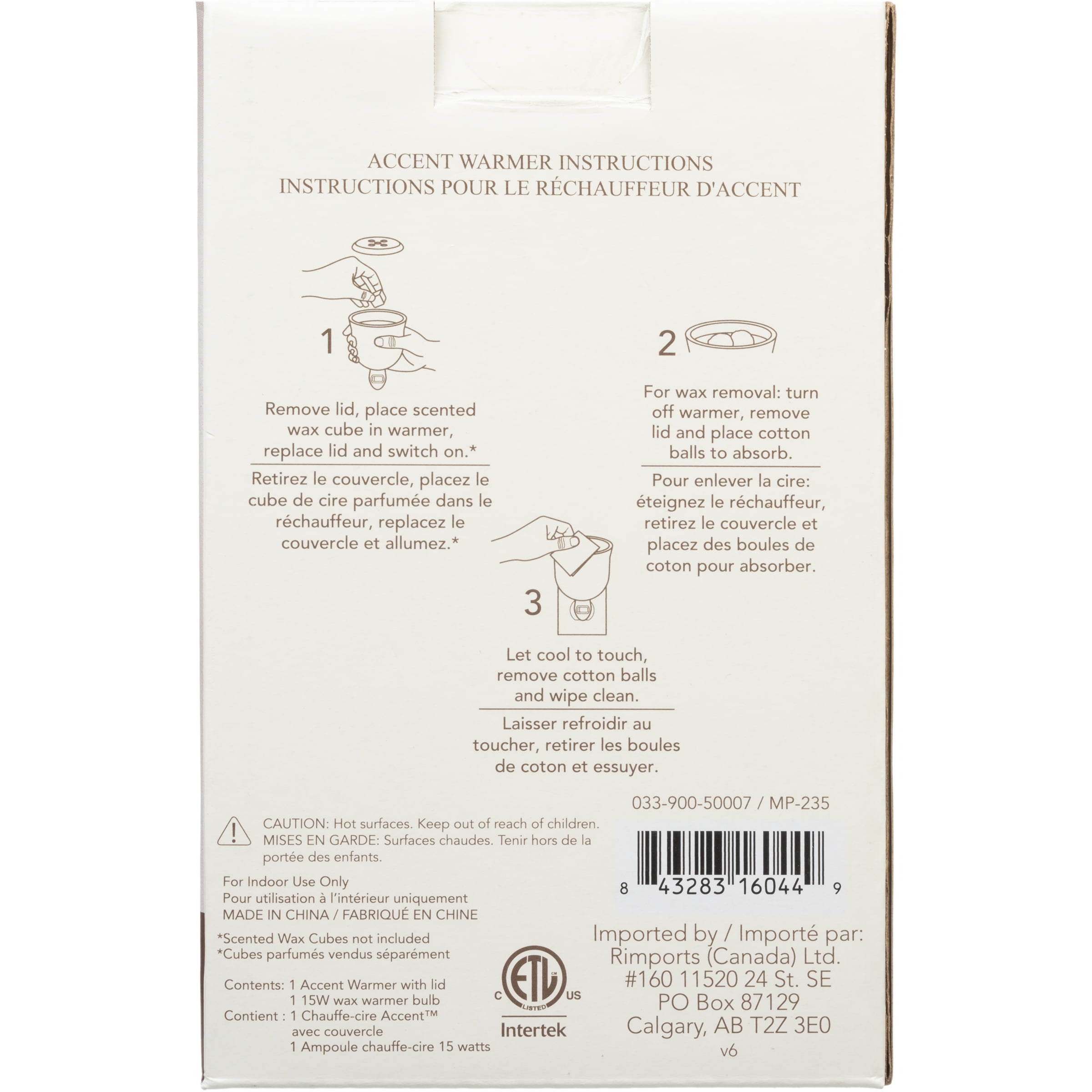 ScentSationals Accent™ Warmer - Crystallette, 15 Watt Bulb