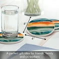 thumbnail image 5 of Thirstystone Watercolor Sunrise 4-Pack Round Stone Coasters, 5 of 7