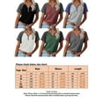 thumbnail image 2 of Colisha Ladies Short Sleeve Henley Tops Button Up V Neck T-Shirt Summer Pullover Tee Blouse, 2 of 2