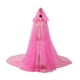 thumbnail image 3 of Capa con capucha para mujer, lavable, extra larga, accesorio para disfraz, capa con capucha para novia. Rosa, 3 of 9