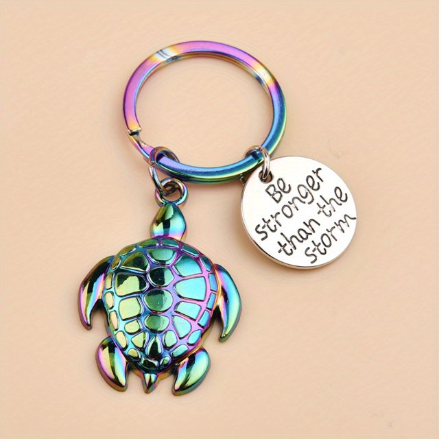 Five Color Turtle Awesome Keychain For Men, Creative Gift For Men
