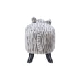 thumbnail image 4 of Curtis the Tabby Cat Children's Stool, Gray Stripe Faux Fur, 4 of 9