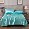 thumbnail image 5 of Beautynvta Summer Ice Silk Quilt, Lightweight Comforter Cooling, Double-Sided Cool Design Soft Cooling Blanket for Night Sweats Hot Sleeper, 78.74''x59.06'', Sky Blue, 5 of 9