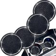 thumbnail image 1 of 4 Pack Bling Car Coasters, Bling Car Cup Holder Insert Coasters, Silic Crystal Car Coasters, Bling Cup Holder Coasters-anti Ip Crystal Cup Mat, G, 1 of 5