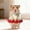 Red, variant on Knitted Sweater Dress for Small Pets, Warm Winter Clothes for Hamster & Guinea Pig, Cute Handmade-Style CLothes for Photos, Holiday Pet Apparel for Thanksgiving Beige