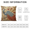thumbnail image 5 of JEUXUS  Boho Peacock Throw Pillow Cover Double Sided with Zipper Decorative Pillows for Couch Cushion Sofa Outdoor, 5 of 5