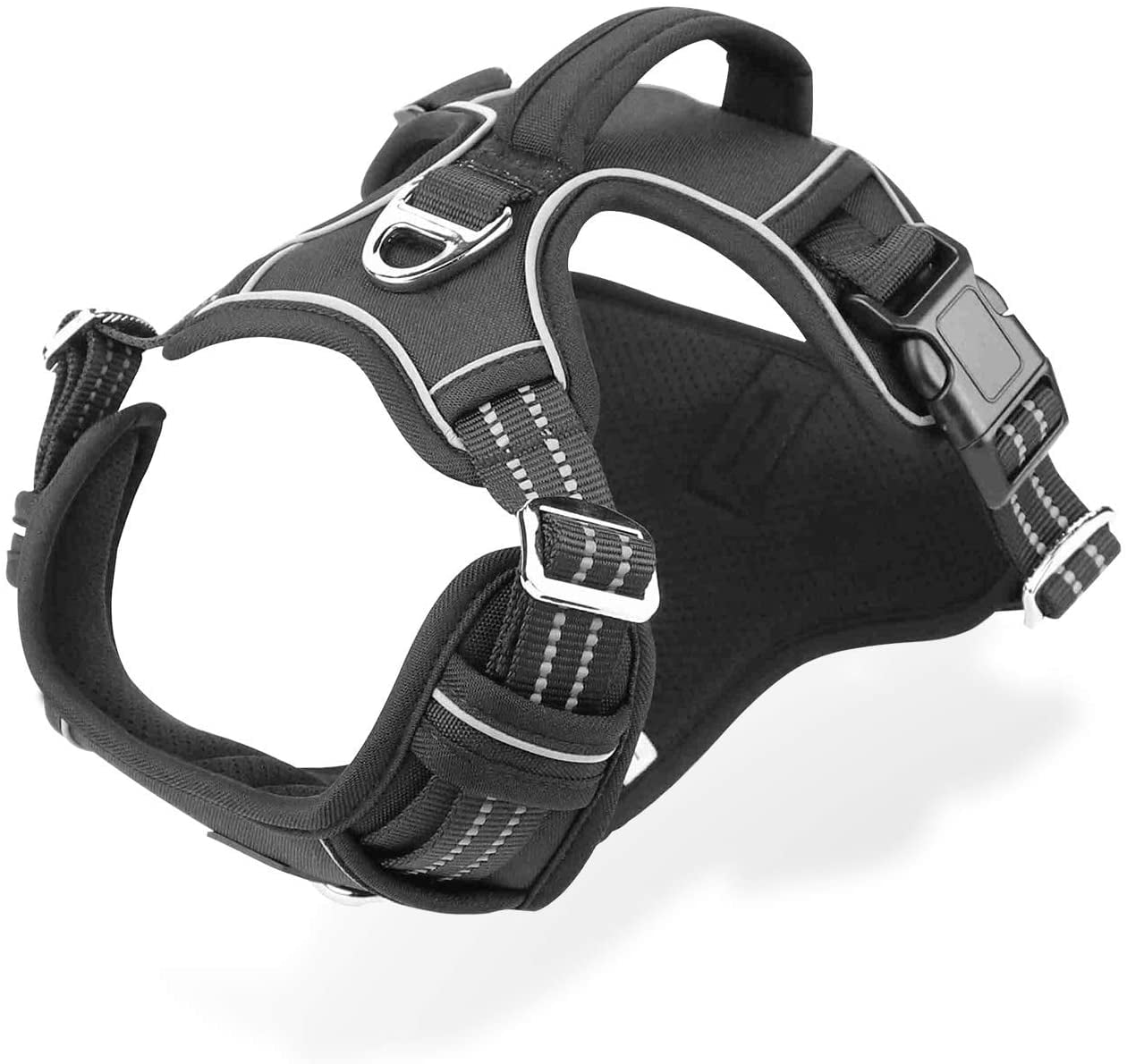 Delan Dog Harness No Pull for Large Medium Dogs, Adjustable Reflective