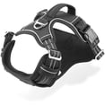 thumbnail image 1 of Arnés antitirones para perros, arnés reflectante ajustable para perros grandes y medianos, chaleco para perros con asa transpirable, arnés deportivo antitirones para el pecho, negro, grande, 1 of 4