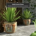 thumbnail image 2 of Red Lantern 14" Horse in Meadow Porcelain Fishbowl Planter, 2 of 7