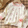 thumbnail image 4 of TOWED22 Kids Toddler Girls Clothes Print Graphic Top Pullover Pants Fall Winter 2Pcs Outfit Set Size:9-10 Y,Color:Pink, 4 of 5