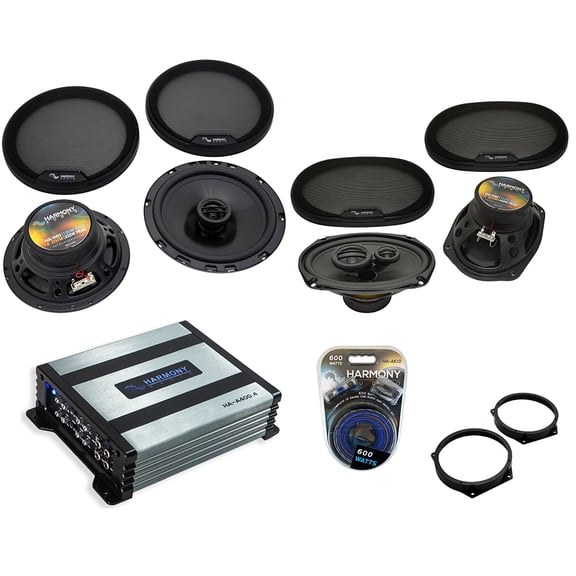Harmony Mini Cooper 02-06 HA-65 6.5" 300W Speakers, HA-R69 6x9" 450W & 800W Amp