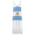 thumbnail image 4 of Drapeau d'Argentine - Robe Sans Manches Bandera de Argentine Tenues de Plage pour Femmes Robe sexy Sensuelle pour Femmes, 4 of 4