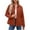 Orange, variant on Quilted Jackets for Women Plus Size Lightweight Collar Puffer Jacket Button Down Winter Warm Coat Casual Loose Long Sleeve Padded Coats with Pockets Orange XXXL