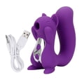 thumbnail image 1 of Lengua Chupar Juguete Adulto Ardilla Forma Vibración Masajeador Potente Para Mujeres Parejas Vogacara XX000538-00, 1 of 6