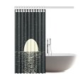 thumbnail image 2 of ABPHQTO Cortina de ducha de tela impermeable para baño con paisaje marino y luna llena 160x180 cm, 2 of 2
