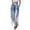 1#Blue, variant on Women's Beach Pants with Pockets, Retro Floral Loose Wide Leg Drawstring Trousers, Flowy Summer Casual Pants for Vacation,Gray M