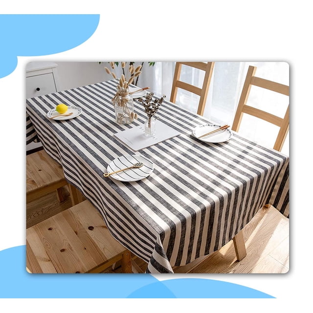 Black and White Stripe Table Cloth - Walmart.com