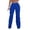 Blue-c, variant on Womens Solid Color Large Folding Bottom Pants Sports Pants Elastic Bottom Pants Womens Casual Drawstring Pants High Waist Ruched Bandage Casual Dress Pants for Women Summer