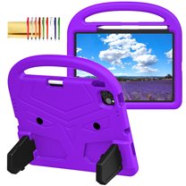 TECH CIRCLE for iPad Air 11 Inch Case 2024,iPad Pro 11 Inch 2024 Kid Case,Durable Lightweight Shockproof Protective Handle Stand EVA Foam Kids Proof Case for iPad Air 11"/iPad Pro 11" 2024,Purple