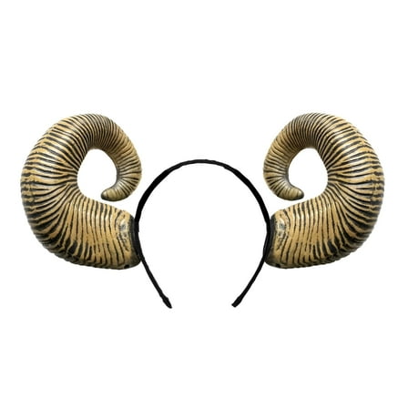 Underwraps UDW-30492OS-C Brown Ram Horms Adult Costume Headband