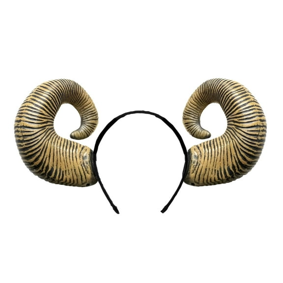 Underwraps UDW-30492OS-C Brown Ram Horms Adult Costume Headband