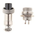 thumbnail image 2 of Empareje El Conector Del Cable De La Aviación Del Metal Del Panel Femenino Masculino Impermeable Del Par GX12 2Pins Sunnimix Enchufe de zócalo de aviación, 2 of 6