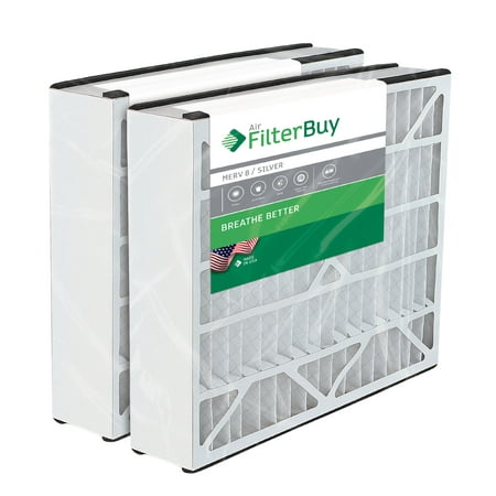 2 - 20x25x5 Trion Air Bear Aftermarket 255649-102 Pleated AC Furnace Air Filters. AFB Silver MERV 8. Manufactured by FilterBuy in the (Best Air Furnace Filter 20x25x5)