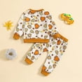 thumbnail image 4 of Toddler Baby Girls Halloween Clothes Kid Girl Cute Pumpkin Print Outfits Pullover Sweatshirts And Flare Trouser Setsize80cm)suggest Age: 6-12 Months, 4 of 4