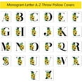 thumbnail image 6 of Monogram Letter F Sunflower Pillow Covers 18x18 Inch,Spring Decor Throw Pillow Case Cushion Cover Summer Farmhouse Decor for Couch Sofa,Family Last Name Initial Pillow Case,Home Decorations, 6 of 6