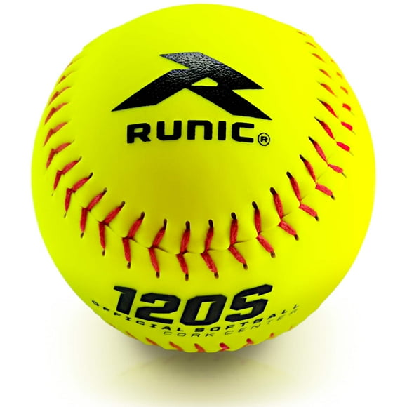 Runic Softball des Années 120 12 Pouces Jaune 1 Douzaine