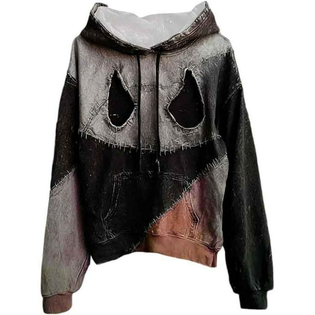 LUOGENLI Chandails à Capuche pour Hommes Graphiques Mode d'Halloween pour Hommes Imprimé Décontracté Grande Taille Ample à Manches Longues Chandail à Capuche Mode pour Hommes Chandails à Capuche et Chandails 5TG Orange Taille P