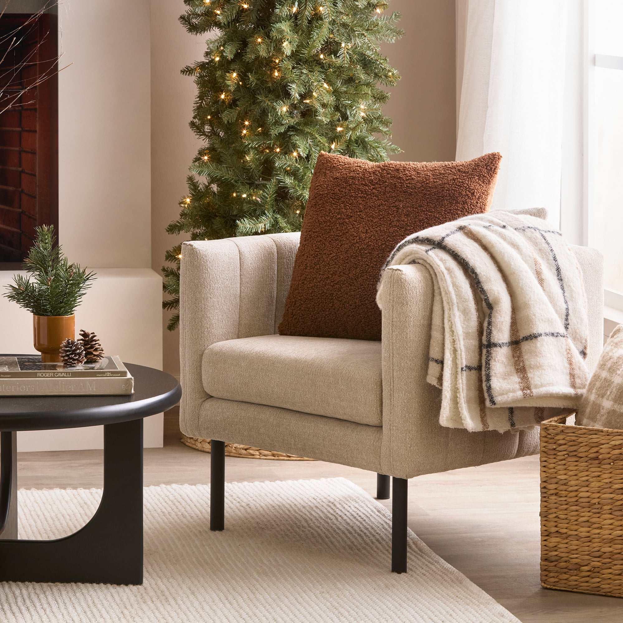 Bouclair coussin décoratif en boucle Doodle