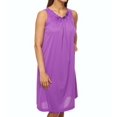 thumbnail image 1 of Women's Shadowline 37280 Petals 40 Inch Embroidery Gown (Purple 2X), 1 of 4