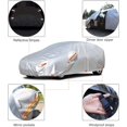 thumbnail image 3 of Fundas de Coche para automóviles, Impermeables para Todo Clima, protección contra la Lluvia y los Rayos UV con Cremallera, Espejo, Bolsillo, Ajuste Hatchback ShuxiuWang 1327533086653, 3 of 4