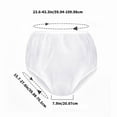 thumbnail image 5 of Yammee 4Pcs Reusable Diaper Covers Pants for Adults Incontinence Care Plastic Underwear, 5 of 7