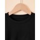 thumbnail image 3 of Camiseta informal de manga corta con cuello redondo para niña con estampado de caracoles y flores, tejido de punto de mezcla de algodón con ligero estiramiento para niñas de 1 a 8 años, talla S, 3 of 6