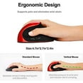 thumbnail image 4 of Wireless Mouse 2.4G Ergonomic Vertical Optical Mouse with Nano Receiver,4 Adjustable DPI 800/1200/ 1600/2400,Rechargeable Li-Battery,6 Buttons for Computer,Notebook, PC, Laptop, MacBook, 4 of 9