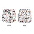 thumbnail image 4 of Disketp Halloween Dachshund Print Women's Shorts Workout Shorts for Athletic Gym Running Shorts with Phone Pockets Small, 4 of 8