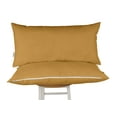 thumbnail image 1 of Vargottam Indoor/Outdoor Polyester Fabric Lumbar Pillow With Insert, All-Weather Waterproof Decorative Throw Pillow for Patio Furniture-Set of 2 - Beige, 1 of 7