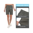 thumbnail image 4 of Little Donkey Andy Women's 9 Inches Shorts for Hiking Golf Travel Lightweight Quick Dry Carbon Heather XS, 4 of 7
